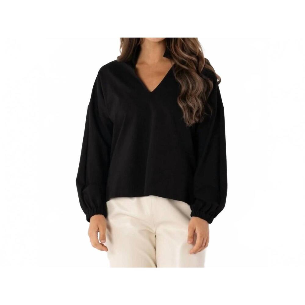 NEW EMILY MCCARTHY long sleeve poppy top in ponte